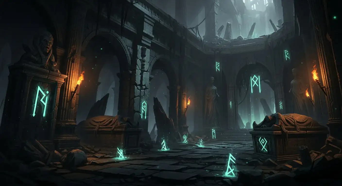 Dark fantasy tomb